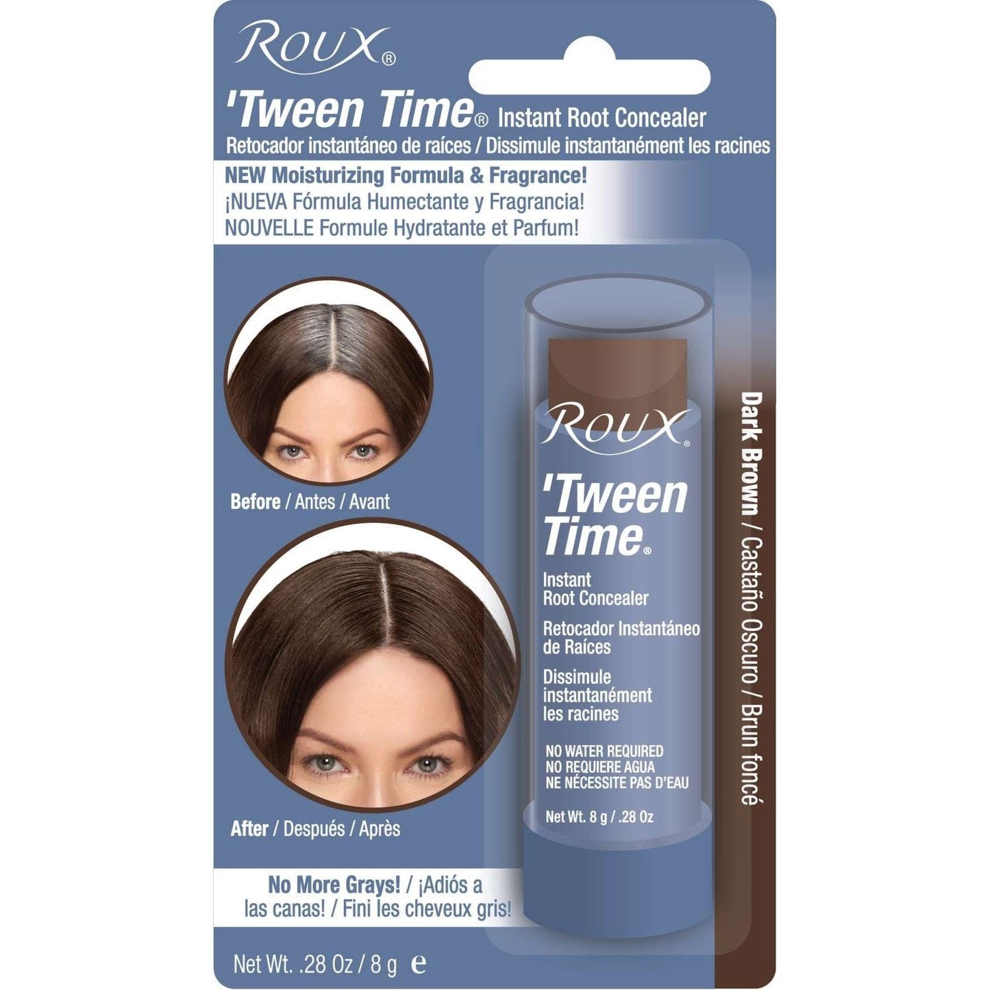 Roux Tween Time Instant Root Concealer Dark Brown .28 Oz